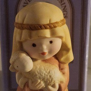 Heavenly Blessings Nativity Collection Shepherd Boy Dated 1987